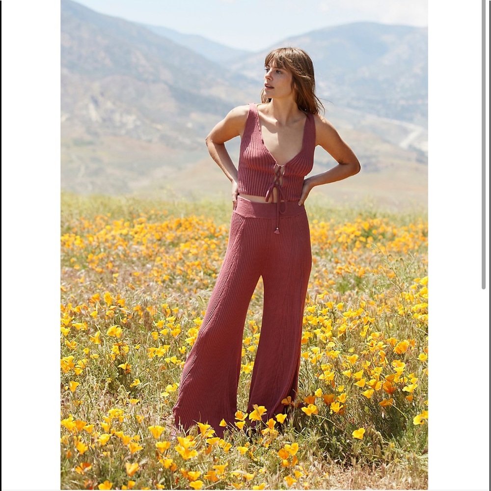 Free People Set- Wide leg